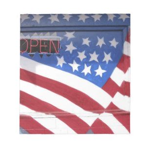USA, Washington, Moses Lake. Flag wall mural on Notepad