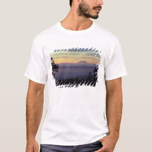 USA, Washington. Mount St. Helens seen through T-Shirt
