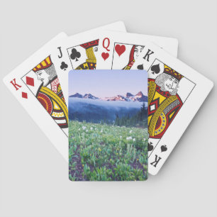 USA, Washington, Mt. Rainier National Park 4 Playing Cards