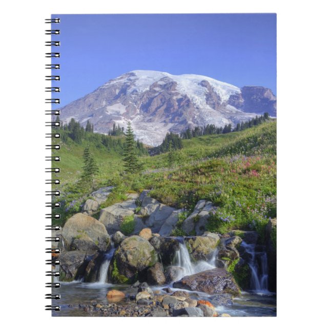 USA, Washington, Mt. Rainier NP, Mt. Rainier and 2 Notebook (Front)