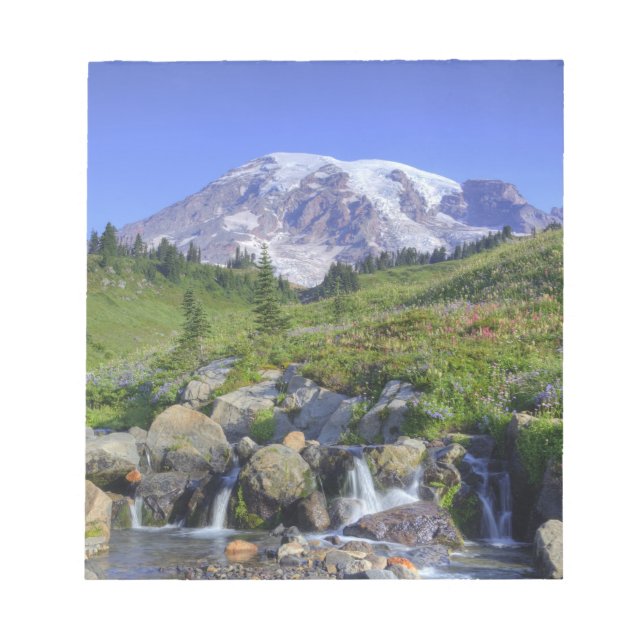 USA, Washington, Mt. Rainier NP, Mt. Rainier and 2 Notepad (Front)