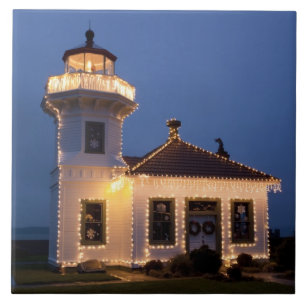 USA, Washington, Mukilteo. Mukilteo Lighthouse Tile