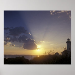 USA, Washington, near Port Townsend. Point Poster
