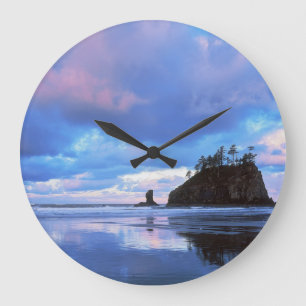 USA, Washington, Olympic National Park 2 Large Clock