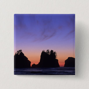 USA, Washington, Olympic National Park, Shi-shi 15 Cm Square Badge