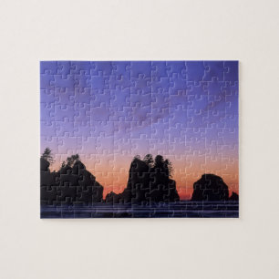 USA, Washington, Olympic National Park, Shi-shi Jigsaw Puzzle