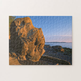 USA, Washington, Orcas Island, Boulder Jigsaw Puzzle