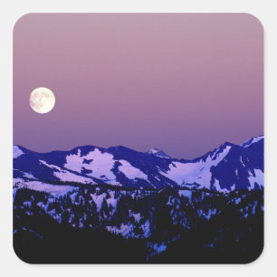 USA, Washington, Port Angeles, Olympic National Square Sticker