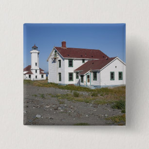 USA, Washington, Port Townsend, Point Wilson 15 Cm Square Badge