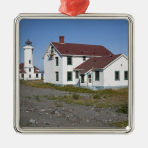 USA, Washington, Port Townsend, Point Wilson Metal Tree Decoration