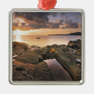 USA, Washington, San Juan Islands.  A dramatic 2 Metal Ornament