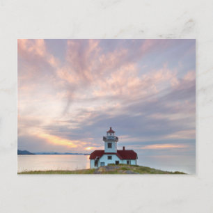 USA, Washington, San Juan Islands. Sunset Postcard