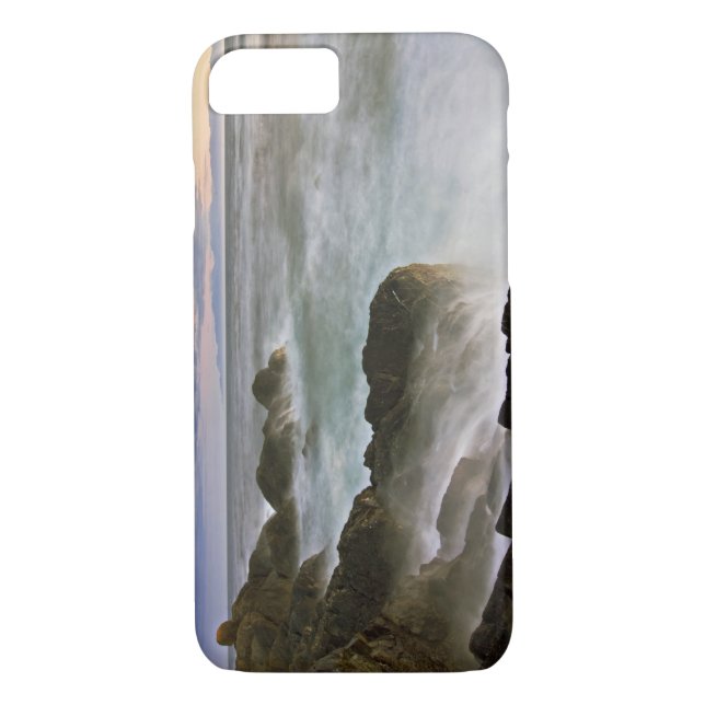 USA, Washington, San Juan Islands.  Waves crash Case-Mate iPhone Case (Back)