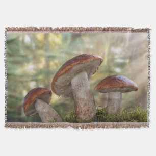 USA, Washington, Seabeck. Leccinum Insigne Throw Blanket