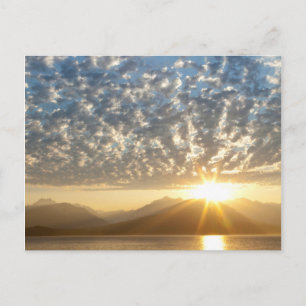 USA, Washington, Seabeck. Sunset Postcard