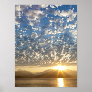 USA, Washington, Seabeck. Sunset Poster