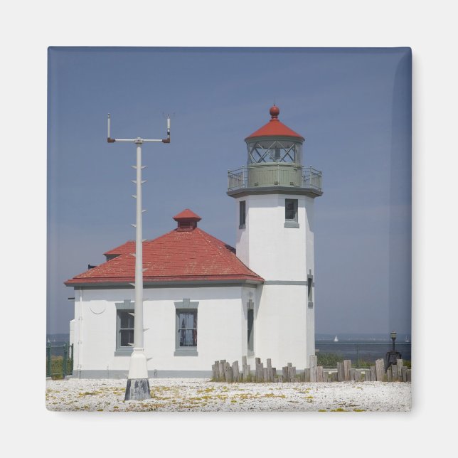 USA, Washington, Seattle, Alki Point Lighthouse, 2 Magnet (Front)