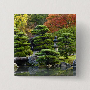 USA, Washington, Seattle, Arboretum, Japanese 15 Cm Square Badge