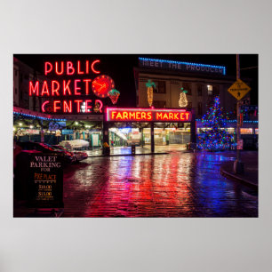USA, Washington, Seattle, Pike Place Market Poster