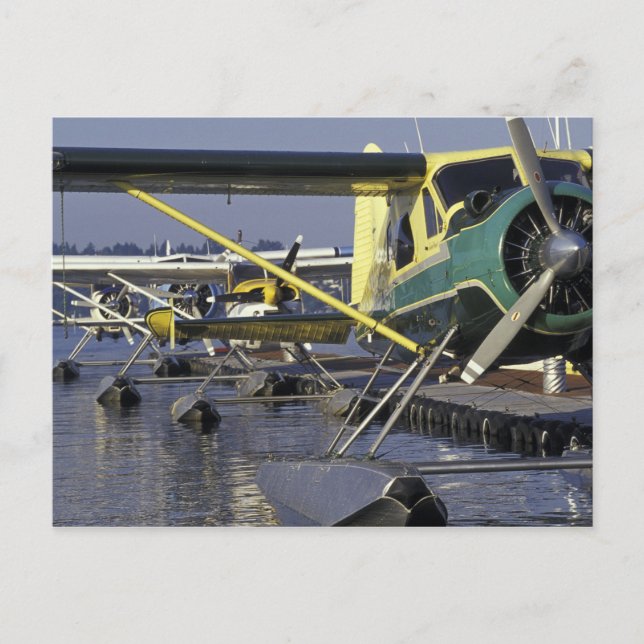 USA, Washington, Seattle, Seaplanes docked on Postcard (Front)