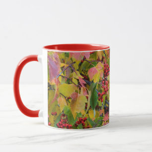 USA, Washington, Spokane County, Hawthorn Leaves 2 Mug