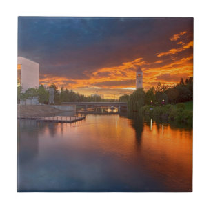 USA, Washington, Spokane, Riverfront Park Ceramic Tile