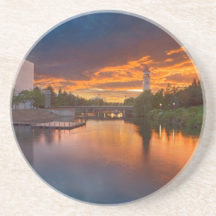 USA, Washington, Spokane, Riverfront Park Coaster