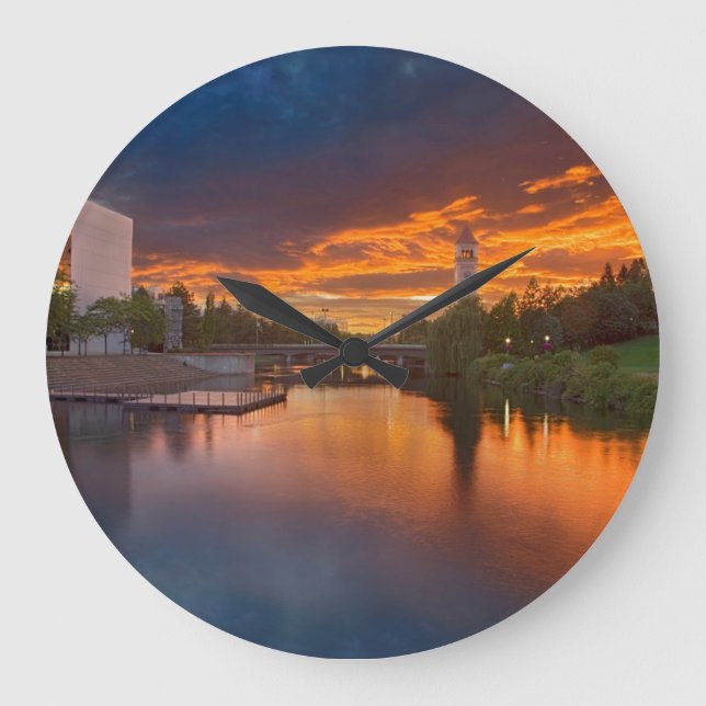 USA, Washington, Spokane, Riverfront Park Large Clock (Front)