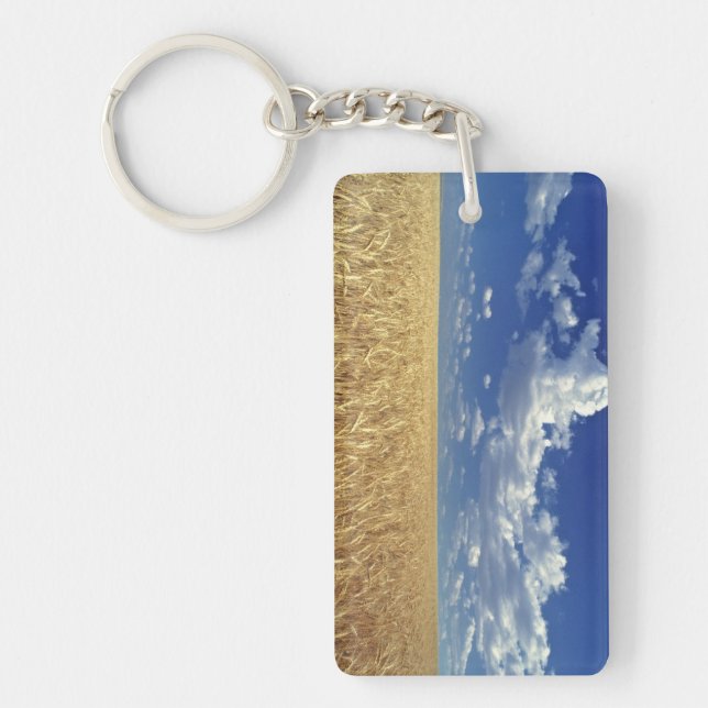 USA, Washington State, Colfax. Ripe wheat Key Ring (Front)