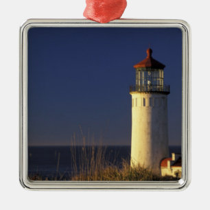 USA, Washington State, Fort Canby State Park. Metal Tree Decoration