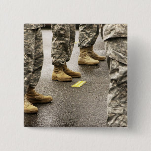 USA, Washington State, Issaquah, Salmon Day's 15 Cm Square Badge