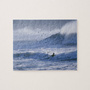 USA, Washington State, La Push. Man kayak Jigsaw Puzzle