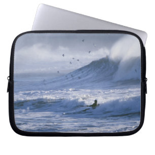 USA, Washington State, La Push. Man kayak Laptop Sleeve