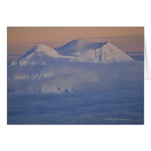 USA, Washington State, Mount Rainier peak in