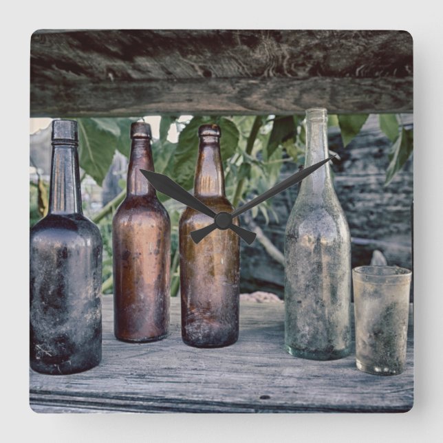 USA, Washington State, Port Townsend 2 Square Wall Clock (Front)