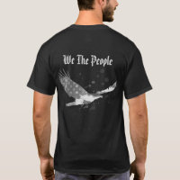 *~* USA We The People Flag Eagle American Black