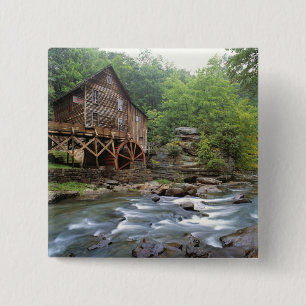 USA, West Virginia, Babcock SP. Rustic Glade 15 Cm Square Badge