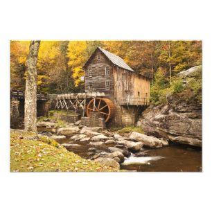 USA, West Virginia, Clifftop. Babcock State 2 Photo Print