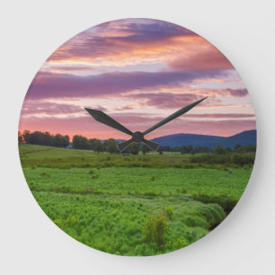 USA, West Virginia, Davis. Landscape Large Clock