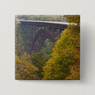 USA, West Virginia, Fayetteville. New River 15 Cm Square Badge