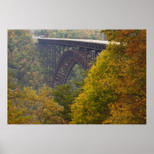 USA, West Virginia, Fayetteville. New River Poster