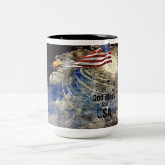 USA Whirling Earth Mug