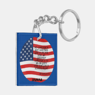 "USA Will Rise Again" KeyChain