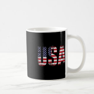 Usa With American Flag For Patriotic Independence Coffee Mug