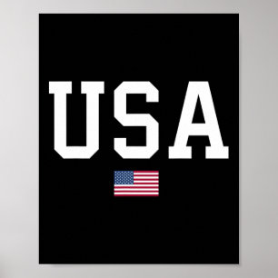 Usa Women Men Kids American Flag Patriotic 4th Of Poster