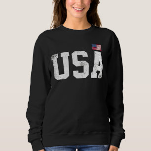 Usa Women Men Kids Patriotic American Flag July 4 Sweatshirt