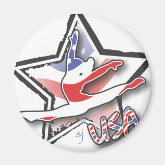 USA Women's Gymnastics Magnet