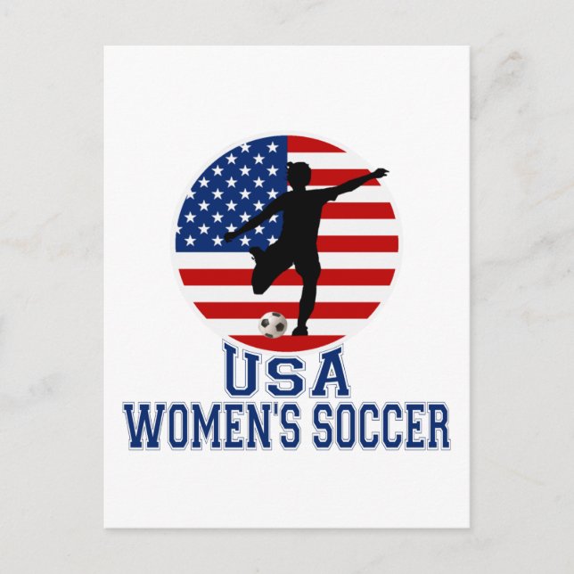 USA Women's Soccer Postcard (Front)