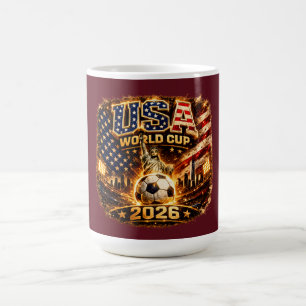 USA World Cup 2026 Vintage Liberty Soccer Art Cup