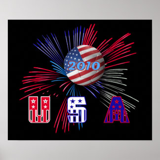 USA world cup soccer 2010 Poster Print